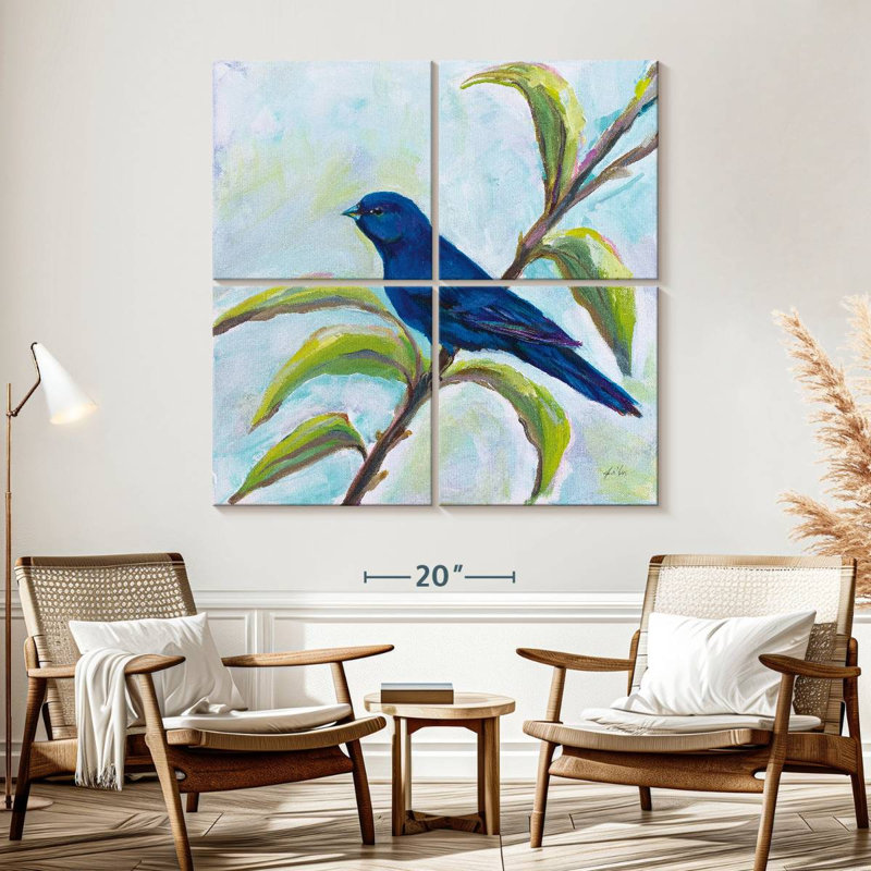 Brampt Indigo Bunting, 57" H x 57" W