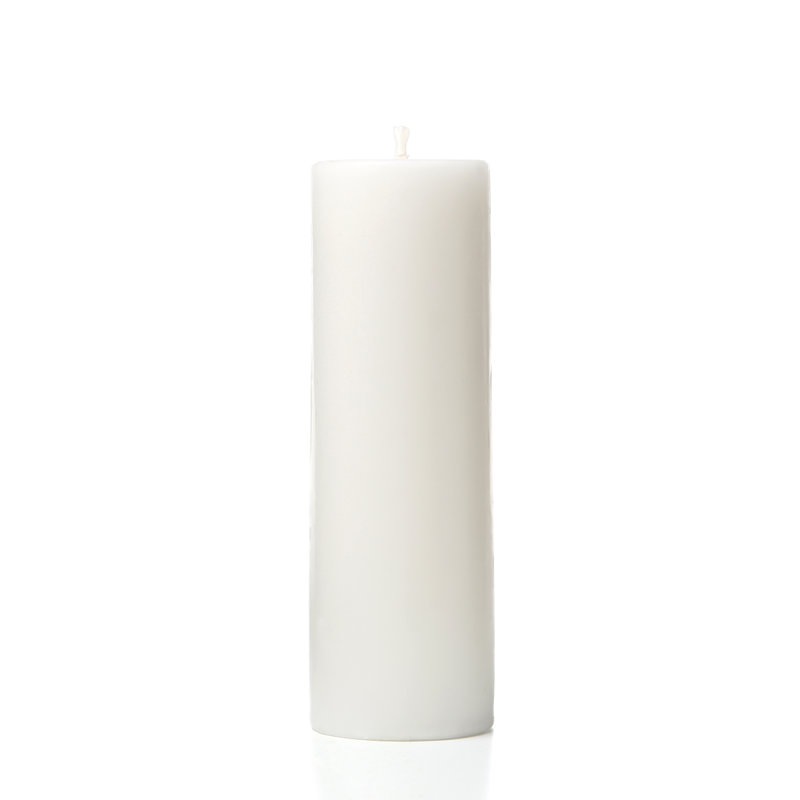 Bougie parfumée pilier, Blanc, H 6 po x l 3 po x P 3 po, 1 bougie