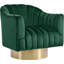 Fauteuil d'appoint pivotant en velours Farrah-30980286-30980287