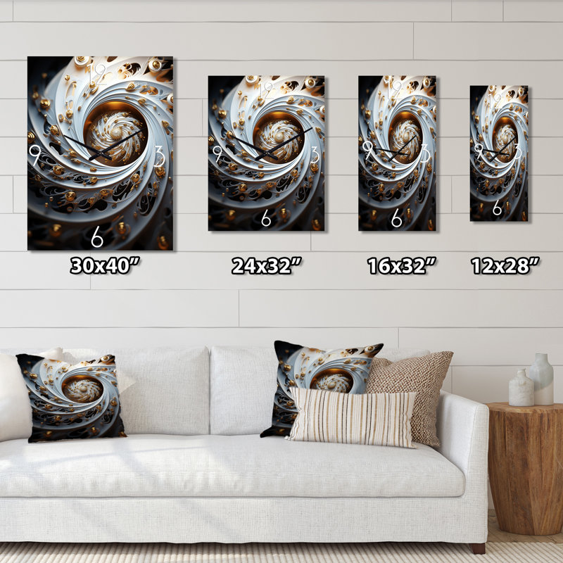 Horloge murale Eflorescence, H 32 po x l 16 po x P 1 po