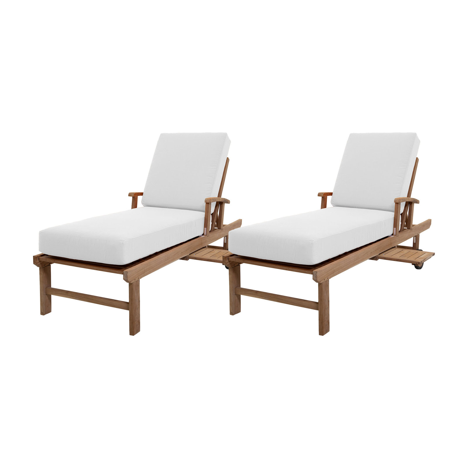 POLYWOOD® Rocker 2-Person Patio Seating Group, Teak