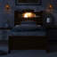 Lit plateforme en bois avec lit gigogne et tête de lit à DEL avec tiroirs (ancien SKU: N820S00008D)-1584996611-1584996614