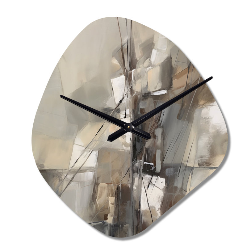 Horloge murale abstraite à formes abstraites I - nébuleuse, Petit