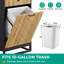 Poubelle en bois manufacturé - 10 gallons