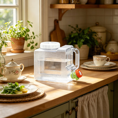 Bouteille d'eau pour la maison et la cuisine extérieure avec robinet adaptée pour le camping en voiture et les voyages sur la route