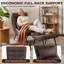 Faux Leather Accent Chair