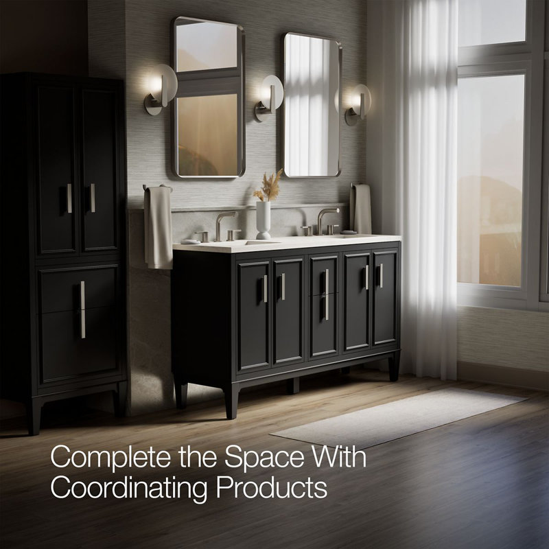 Southerk 60-In Bathroom Vanity Set, Slate Gray
