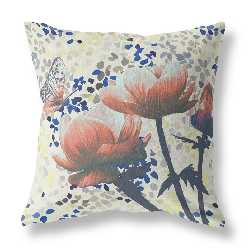 Housse et insert de coussin décoratif en polyester pour l'intérieur et l'extérieur, 20 po x 20 po