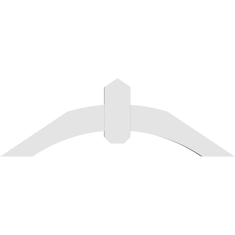 Support pour pignon en PVC Archdale, H 12 po x l 36 po (pas: 8/12), P 2 po x F 4 po