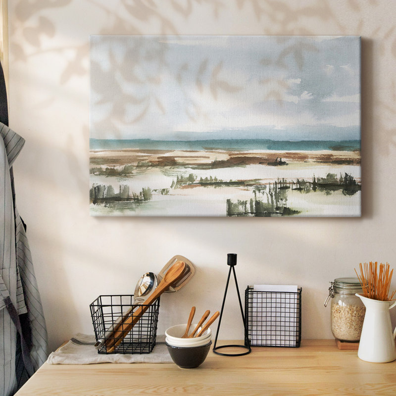 «Coastal Wetlands Watercolor I-Gallery», toile tendue, H 12 po x l 18 po