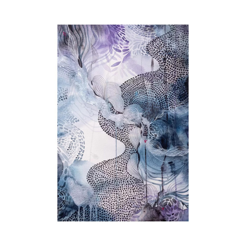 Midnight Waters by Helen Wells - Wrapped Canvas Print, 20.32 cm H x 30.48 cm W