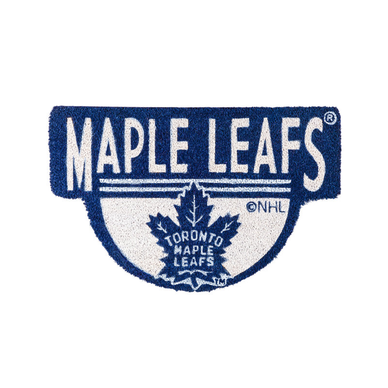 Tapis de bienvenue d'extérieur en fibre de coco NFL, Maple Leafs