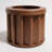 Round Strata Planter SM - Dark Brown-1444742566-1444742565