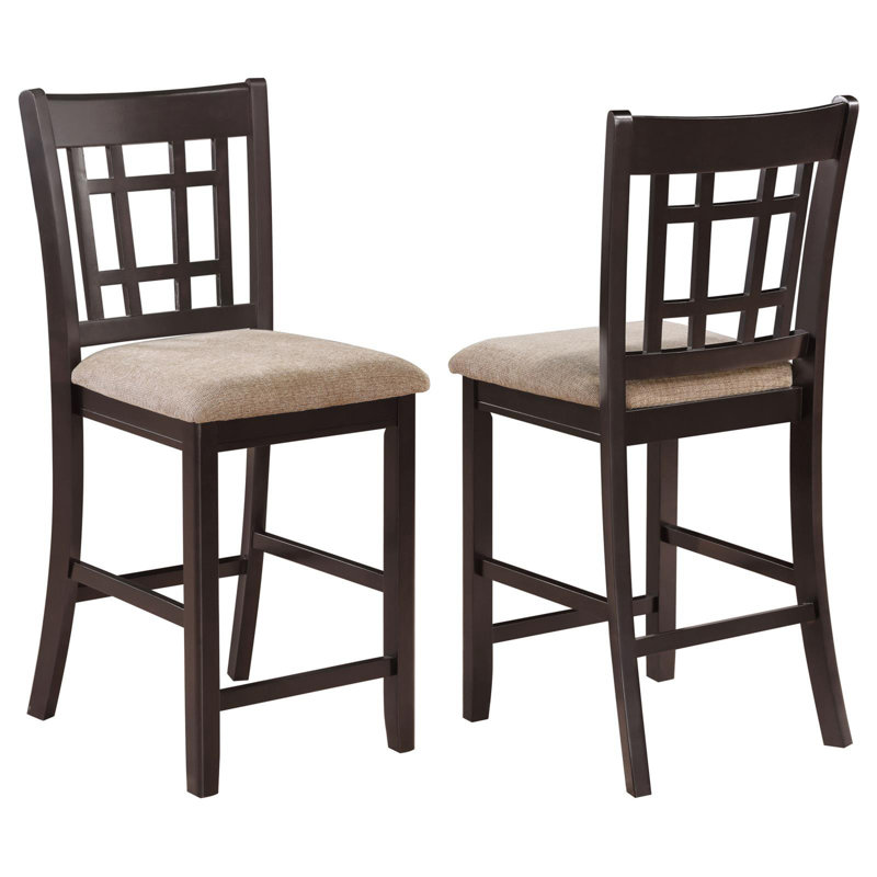 Tabourets à hauteur de comptoir en treillis (ensemble de 2)