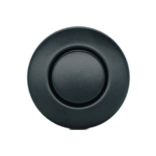 Ensemble de commutateur d'air pour broyeur à déchets avec bouton-poussoir noir mat, boîtier d'alimentation et tube à air