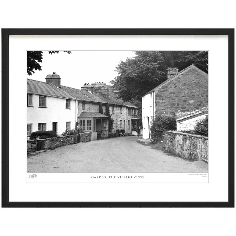 Garreg, The Village C1955 - Single Picture Frame Print, 28cm H x 36cm W x 2.3cm D