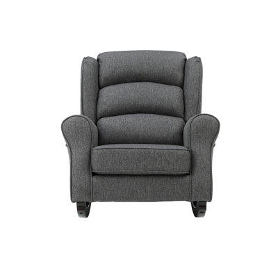 Fabien Gray Fabric Rocking Chair