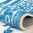 8' X 10' TPE Non-slip Bottom, Imitation Cashmere Floral Pattern Area Rug,Blue-246896512-250160672