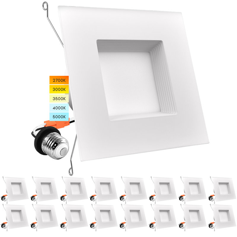 5"/6" Selectable CCT LED Retrofit Recessed Can Light
