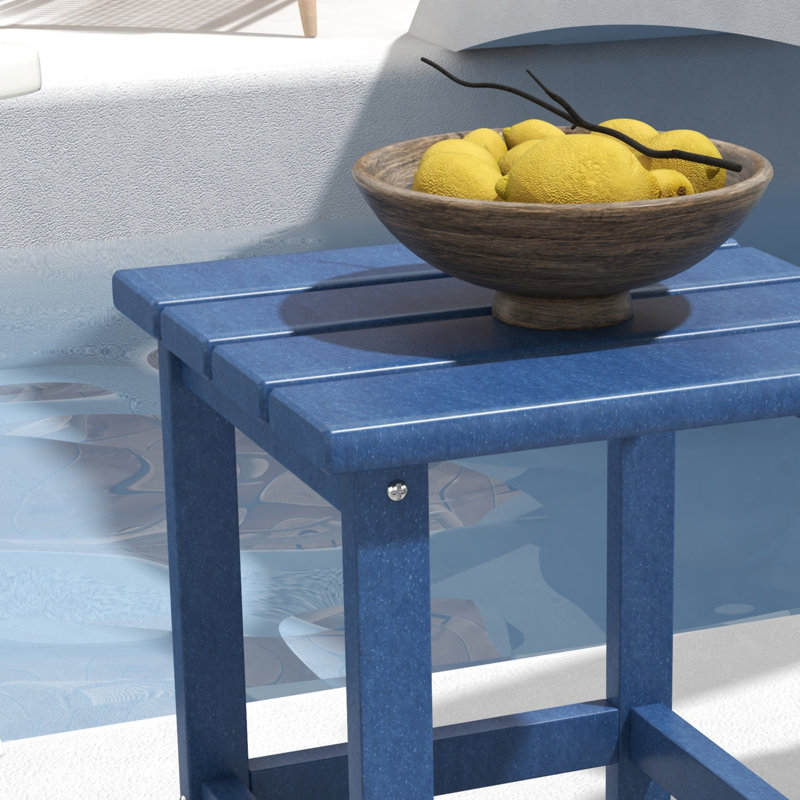 Table d'appoint Outsunny Adirondack, Bleu