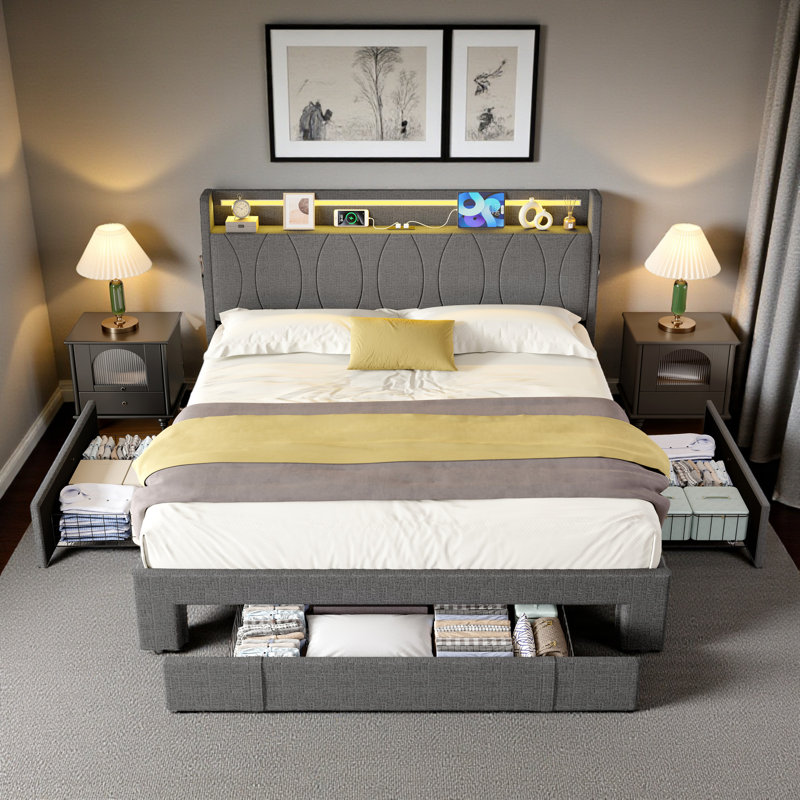 Upholstered Storage Bed
