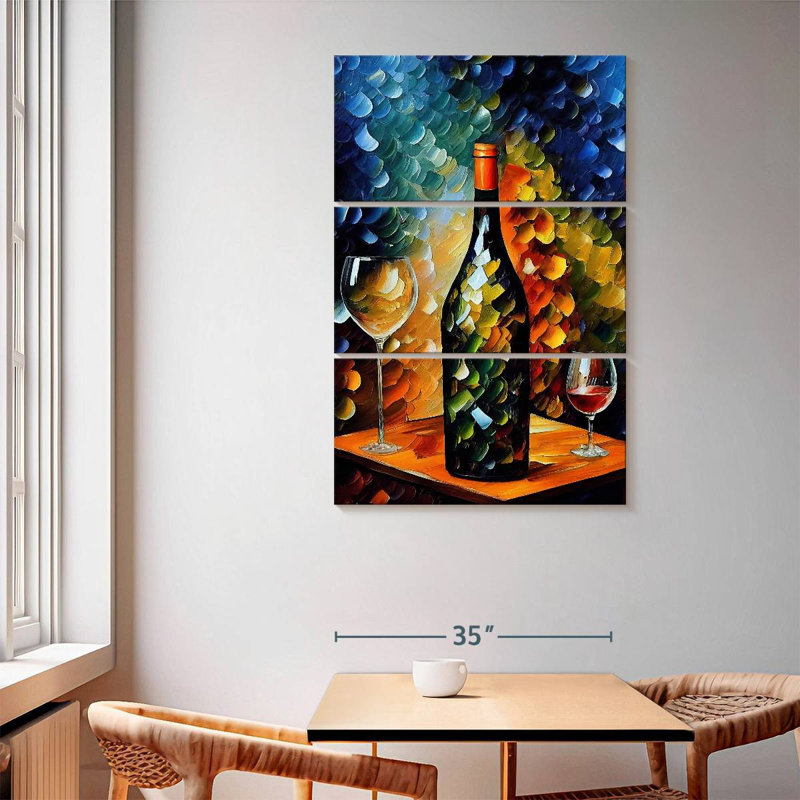 Yarlin Splashy Wine, 65" H x 42" W