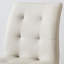 Ensemble de 2 chaises de salle à manger en cuir PU, beige avec pieds en bois massif et structure en fer