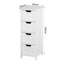 Armoire de rangement pour salle de bain, armoire autoportante avec tiroirs