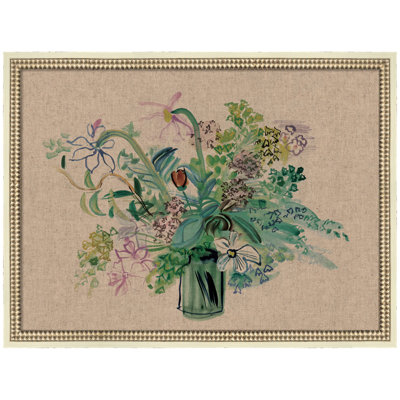 Bouquet a la Fleur Jaune by Raoul Dufy by Nostalgia Prints Framed Mounted Canvas Wall Art Print