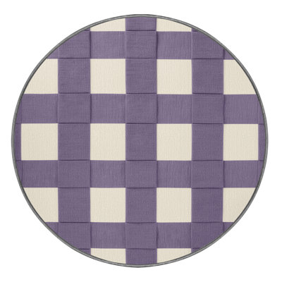 Tapis mauve lavable à la machine