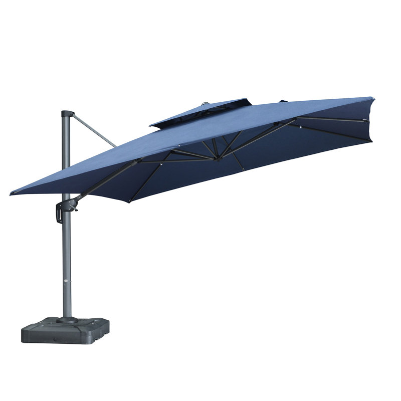 Grand parapluie de patio suspendu suspendu, Spectrum Indigo