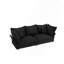 Canapé moderne noir 90,55 po Cloud