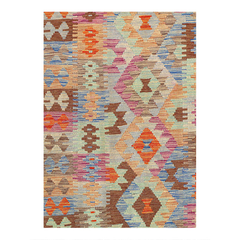 Tissage plat de style tribal de style tribal Pasargad 3 pi 4 po x 5 pi