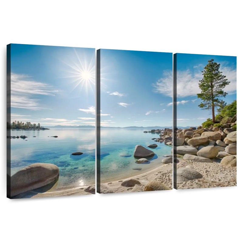 Alvord Dazzling Lake Tahoe, H 36 po x l 57 po