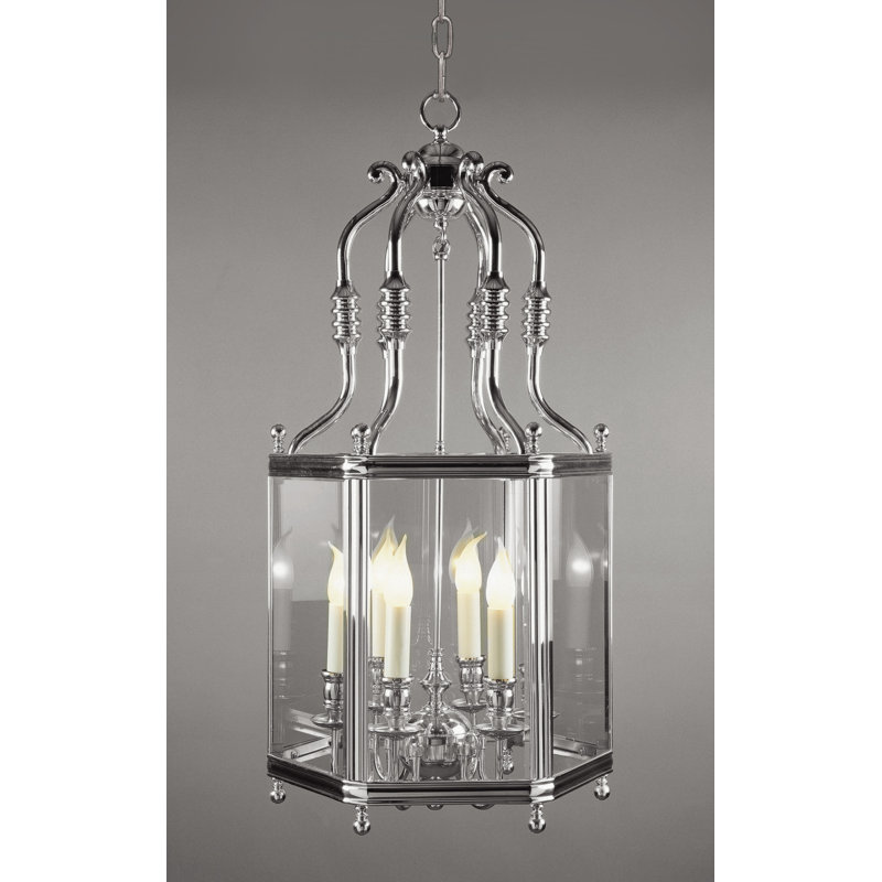 Honaker 6 - Light Chrome Lantern Pendant