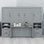 Lit escamotable Murphy avec placard, tiroirs et tablettes-2038511172-2038511173