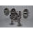 Amour Weightlifter Squat Position Chrome Statue - Size: 20"L x 7"W x 12"H.