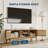 Boho TV Stand for Living Room, Modern Entertainment Center for TVs Up to 50 Inch