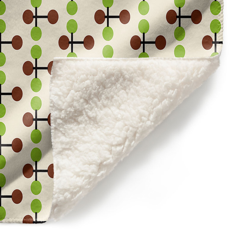 Couverture Mid-Century Dottie, 51 po x 60 po