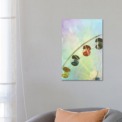 Rainbow Ferris Wheel II by Sylvia Coomes - Wrapped Canvas Print