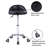 Backed Adjustable Height Ergonomic Lab Stool with Wheels-1535761492