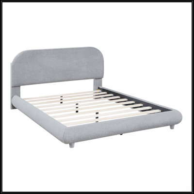 Lit plateforme tapissier Teddy