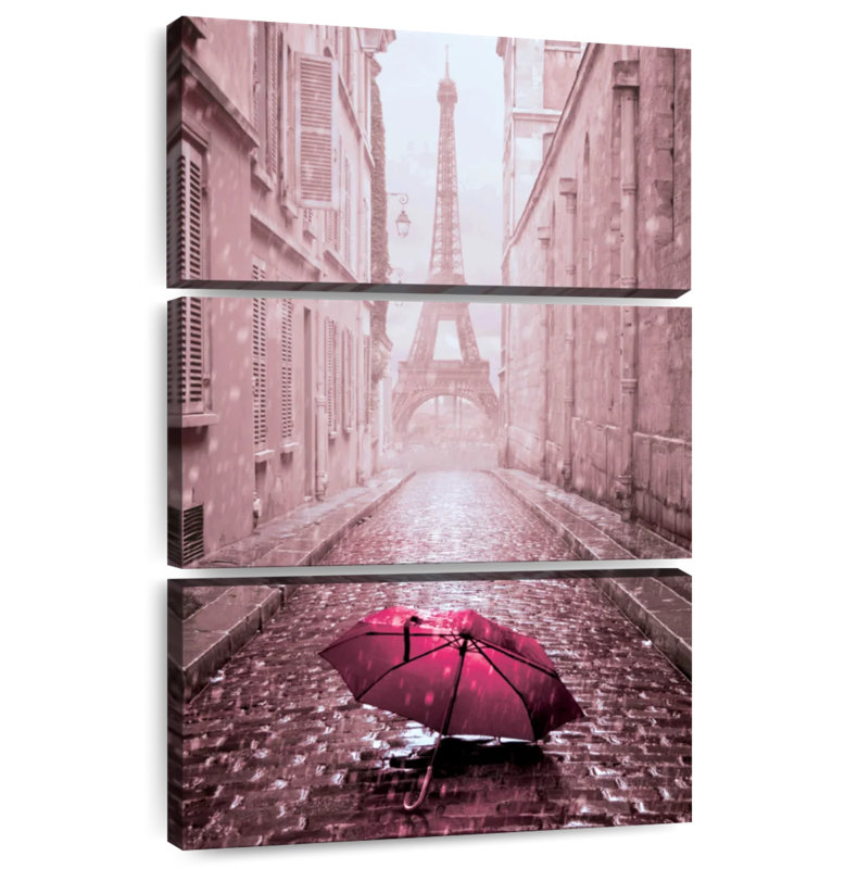 Lilie Pink Paris Alley, 57" H x 36" W