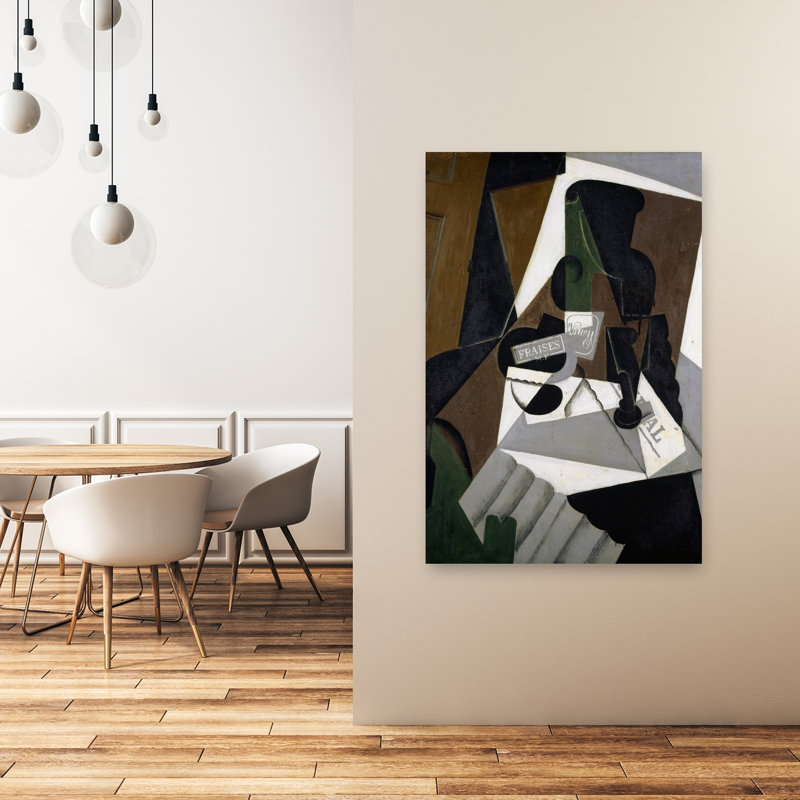 Le pot de confiture de fraises, 1917, estampe d'art mural abstrait contemporain, H 48 po x l 32 po