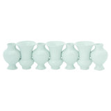 Chinoise Linear Bud Vase-White Crackle