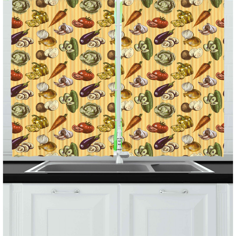 Pointed Kitchen Curtain