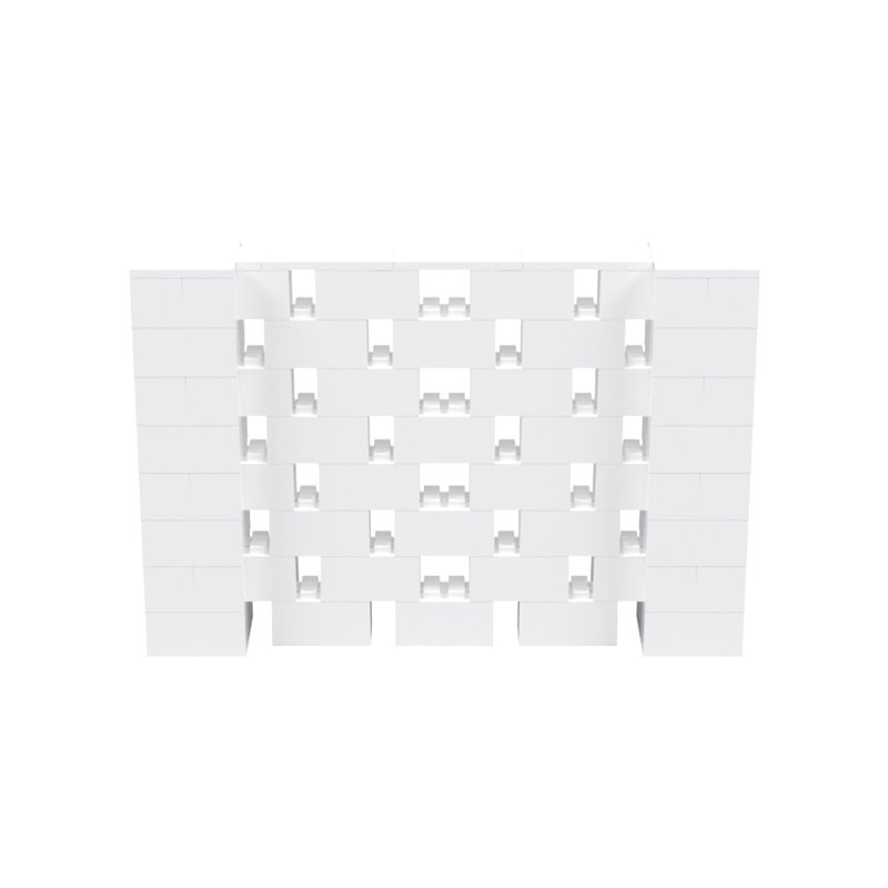 Ensemble mural 4 po de haut Everblock, Blanc, 72"