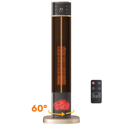 Smugdesk.com 1500 W 5000 BTU Electric Tower Space Heater