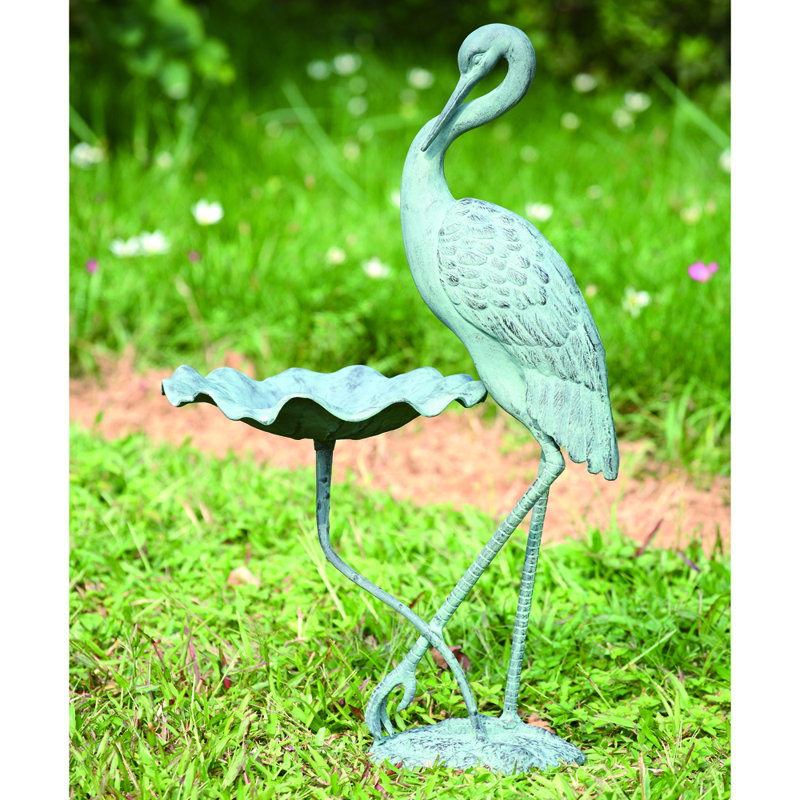 Crane Birdbath