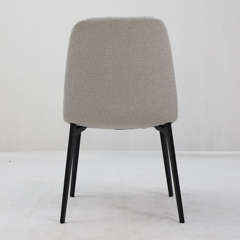 Chaise d'appoint rembourrée Clift, Tissu beige